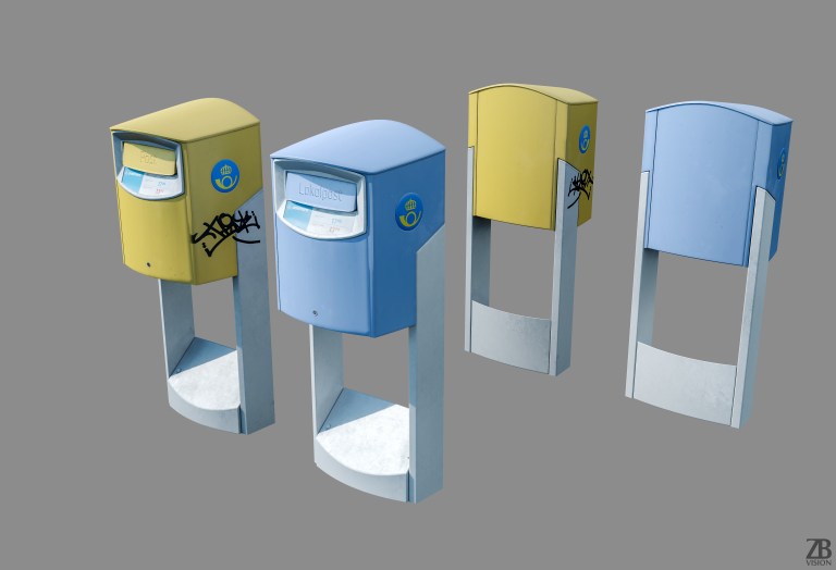 Postnord Post Mail Box 3D model