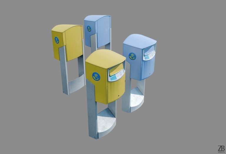 Postnord Post Mail Box 3D model